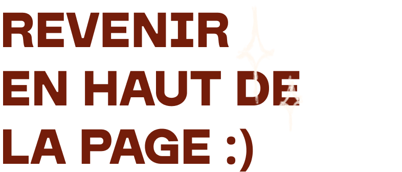 Image du text qui apparait quand on hover la flèche cela dit, je cite: revenir en haut de la page