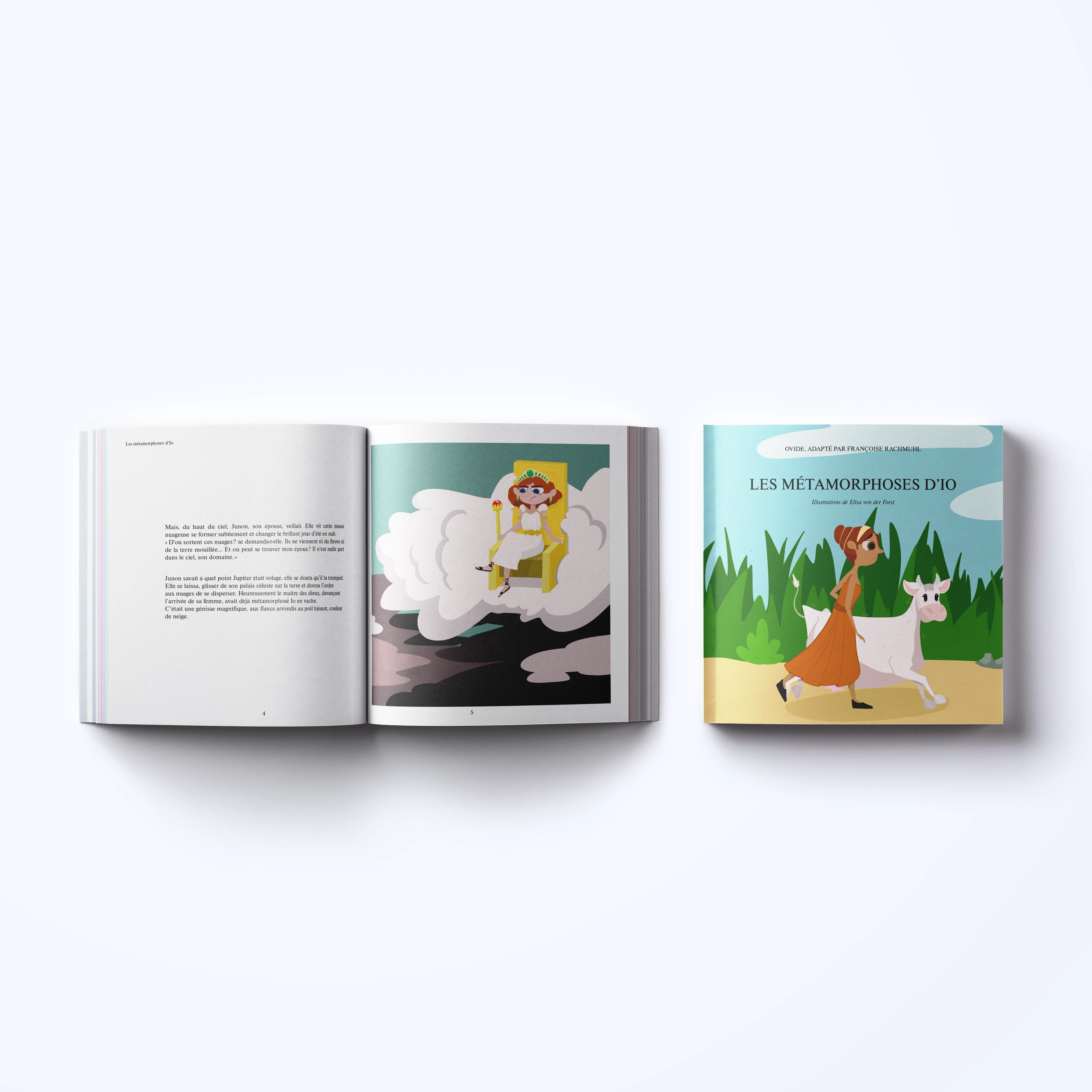Mockup du livre des Métamorphose d'Io