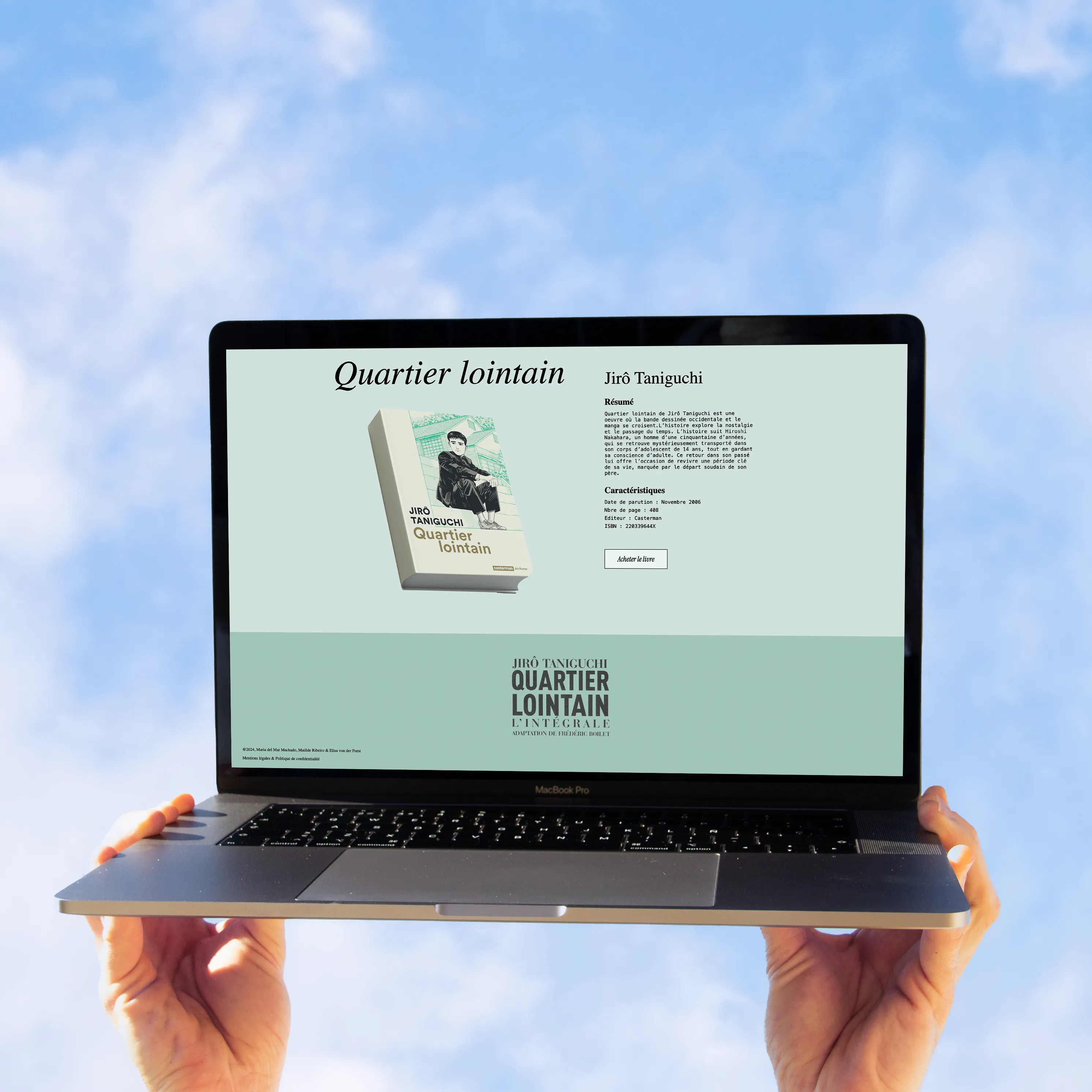 Mockup de quelqu'un qui regarde le site